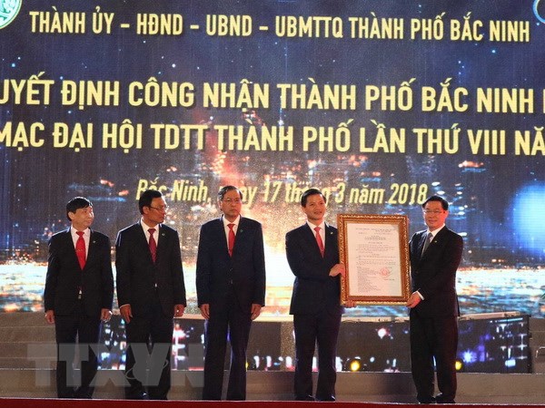 Thành phố Bắc Ninh chính thức được công nhận là Đô thị loại I