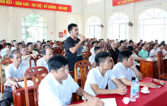 Đại biểu HĐND tỉnh tiếp xúc cử tri tại T.X Phổ Yên