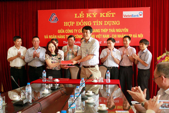  1.100 tỷ đồng vốn vay bổ sung giai đoạn II Công ty Gang thép Thái Nguyên 