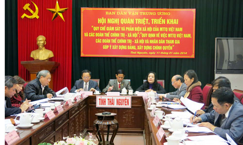 Ban Dân vận Trung ương: Triển khai các quyết định của Bộ Chính trị 