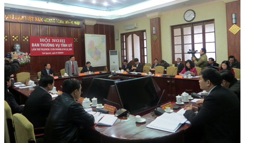 Hội nghị lần thứ 40 Ban Thường vụ Tỉnh ủy : Cho ý kiến vào một số nội dung phát triển kinh tế - xã hội 