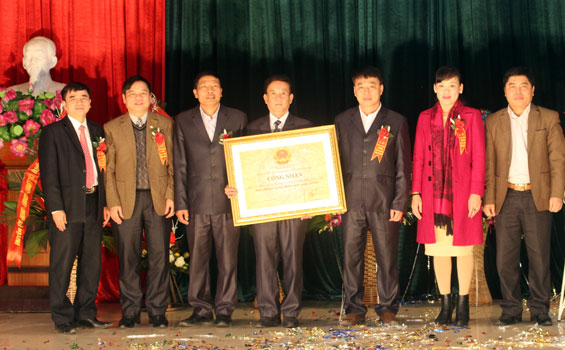 Cổ Lũng đón Bằng công nhận xã đạt chuẩn nông thôn mới 