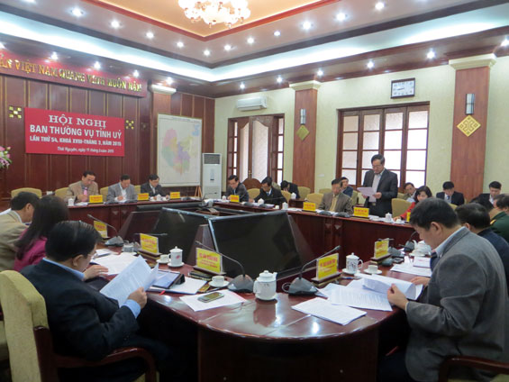 Hội nghị Ban Thường vụ Tỉnh ủy: Cho ý kiến vào một số nội dung, chương trình 