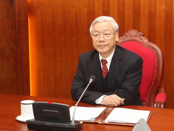 Điện đàm giữa Tổng Bí thư hai nước Việt Nam-Trung Quốc
