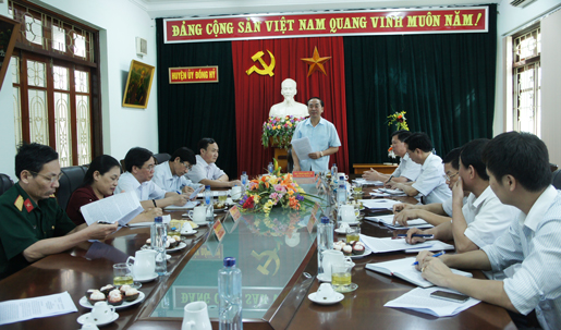 Đồng chí Phó Bí thư Tỉnh ủy làm việc tại huyện Đồng Hỷ 
