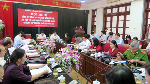 Đoàn đại biểu Quốc hội tỉnh: Làm việc với lãnh đạo tỉnh, các ngành trước Kỳ họp thứ 8 