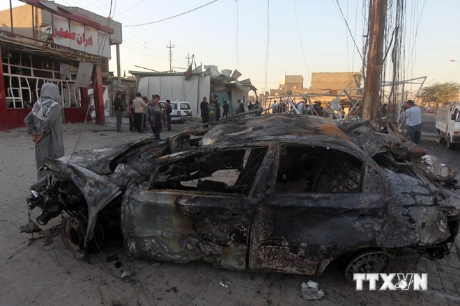 Đánh bom xe liên hoàn đẫm máu ở Iraq làm 14 người thiệt mạng