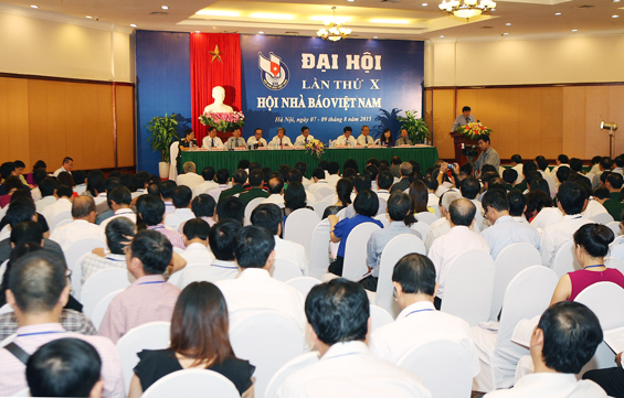 Đại hội Hội Nhà báo Việt Nam khóa X khai mạc và bắt đầu phiên họp nội bộ 