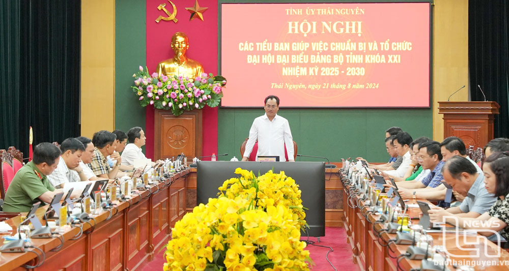 Họp các tiểu ban chuẩn bị Đại hội đại biểu Đảng bộ tỉnh nhiệm kỳ 2025-2030