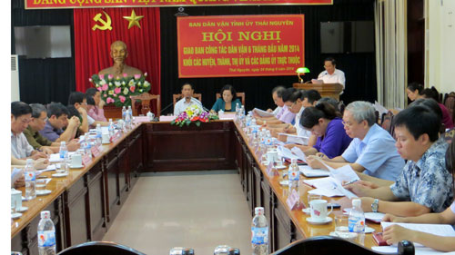 Giao ban công tác dân vận 