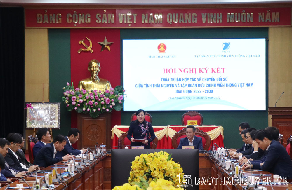 Thái Nguyên và VNPT ký hợp tác về chuyển đổi số giai đoạn 2022-2030