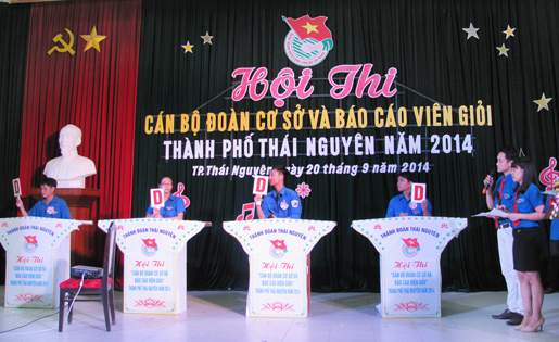 T.P Thái Nguyên:  Hội thi cán bộ đoàn cơ sở và báo cáo viên giỏi 