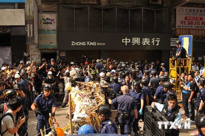 Hong Kong: Xung đột tái bùng phát ở khu vực Mong Kok