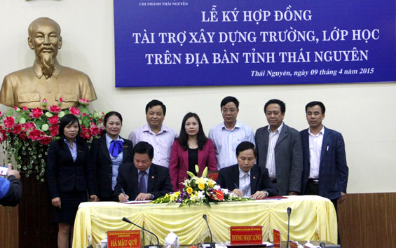Ngân hàng BIDV – Chi nhánh Thái Nguyên: Hỗ trợ 15 tỷ đồng xây trường mầm non 