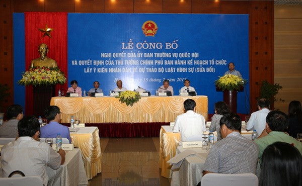 Huy động trí tuệ nhân dân góp ý kiến vào Bộ luật Hình sự sửa đổi