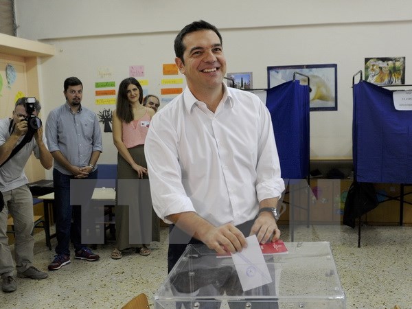 Đảng Syriza của nhà lãnh đạo Alexis Tsipras thắng cử ở Hy Lạp