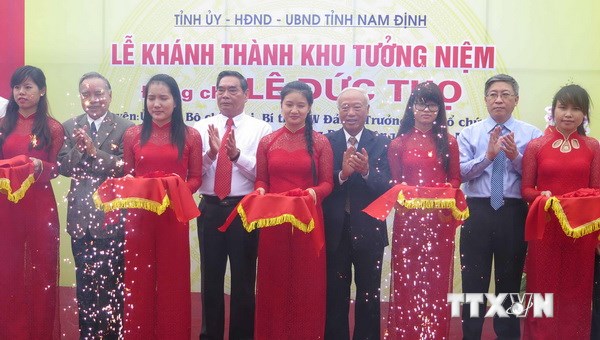 Khánh thành khu tưởng niệm đồng chí Lê Đức Thọ tại Nam Định