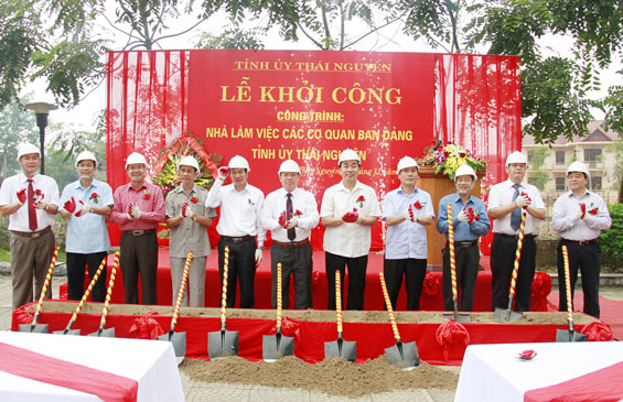 Khởi công xây dựng công trình Nhà làm việc các cơ quan ban Đảng 