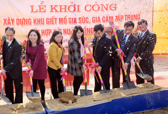 Khởi công xây dựng cơ sở giết mổ gia súc, gia cầm tập trung 