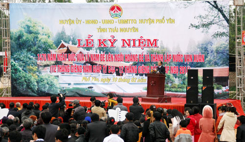 Kỷ niệm 1470 năm Ngày vua Lý Nam Đế xưng vương 