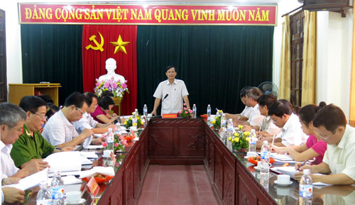 Kiểm tra việc thực hiện Chỉ thị số 01- CT/TU tại huyện Phú Lương 