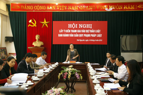 Lấy ý kiến vào Dự thảo Luật ban hành văn bản quy phạm pháp luật 