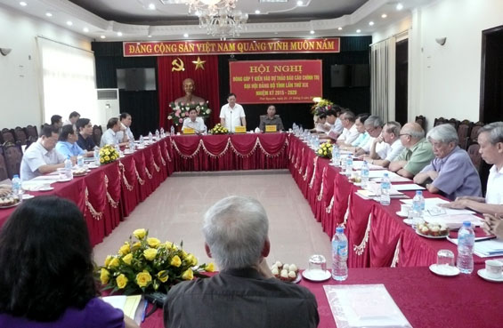 Thường trực Tỉnh ủy: Lấy ý kiến đóng góp vào dự thảo Báo cáo chính trị Đại hội Đảng bộ tỉnh 
