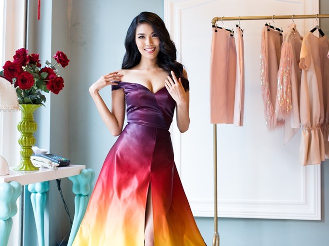 Hoa hậu thế giới 2015: Lan Khuê lọt top 10 Trang phục dạ hội
