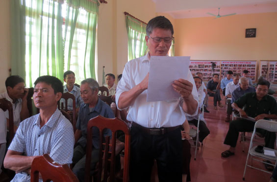 Đại biểu HĐND tỉnh tiếp xúc cử tri 