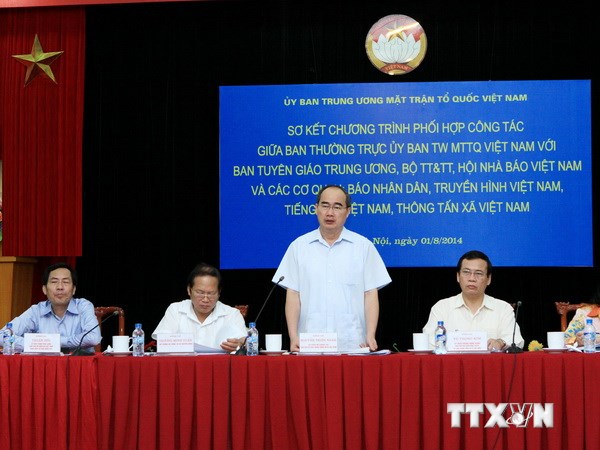 Mặt trận Tổ quốc và các cơ quan báo chí tích cực hợp tác