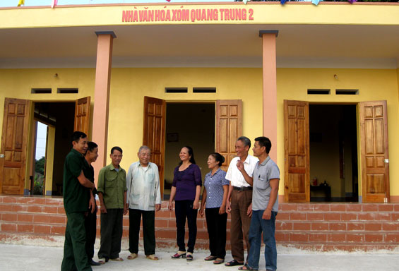 Chung sức xây dựng nhà văn hóa