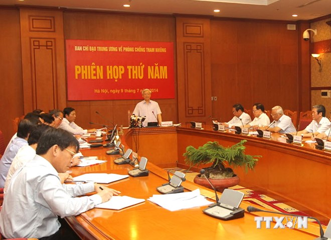 Phiên họp thứ 5 Ban Chỉ đạo TW về phòng, chống tham nhũng
