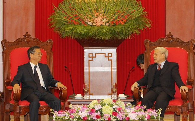 Tổng Bí thư Nguyễn Phú Trọng tiếp Đại sứ Nhật Bản