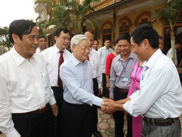 Tổng Bí thư Nguyễn Phú Trọng thăm, làm việc tại Hà Tĩnh