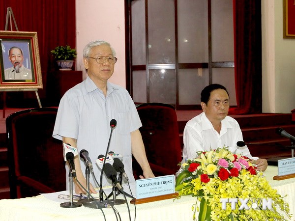 Tổng Bí thư Nguyễn Phú Trọng thăm, làm việc tại Cần Thơ