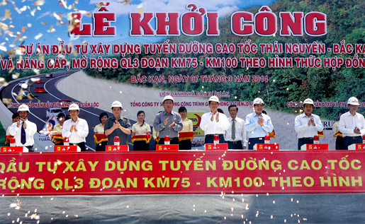 Thủ tướng phát lệnh khởi công đường cao tốc Thái Nguyên - Bắc Kạn 