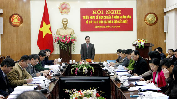 Triển khai Kế hoạch lấy ý kiến nhân dân về Dự thảo Bộ luật Dân sự (sửa đổi) 