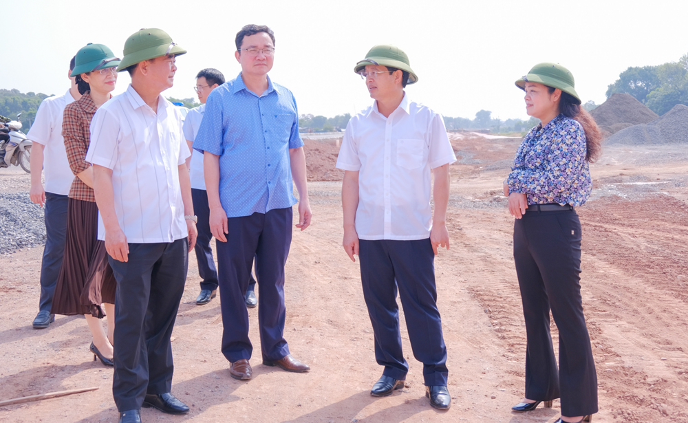 Đẩy nhanh tiến độ thực hiện các dự án trọng điểm tại Phú Bình