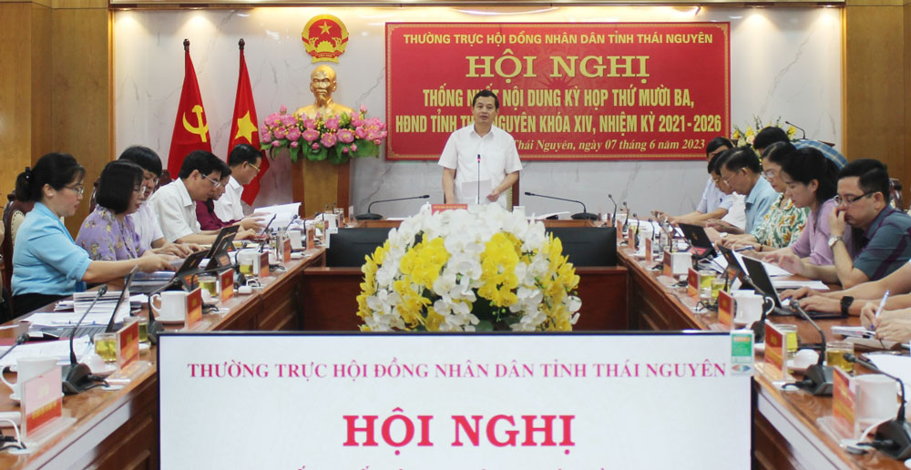 Thống nhất nội dung Kỳ họp thứ 13 HĐND tỉnh