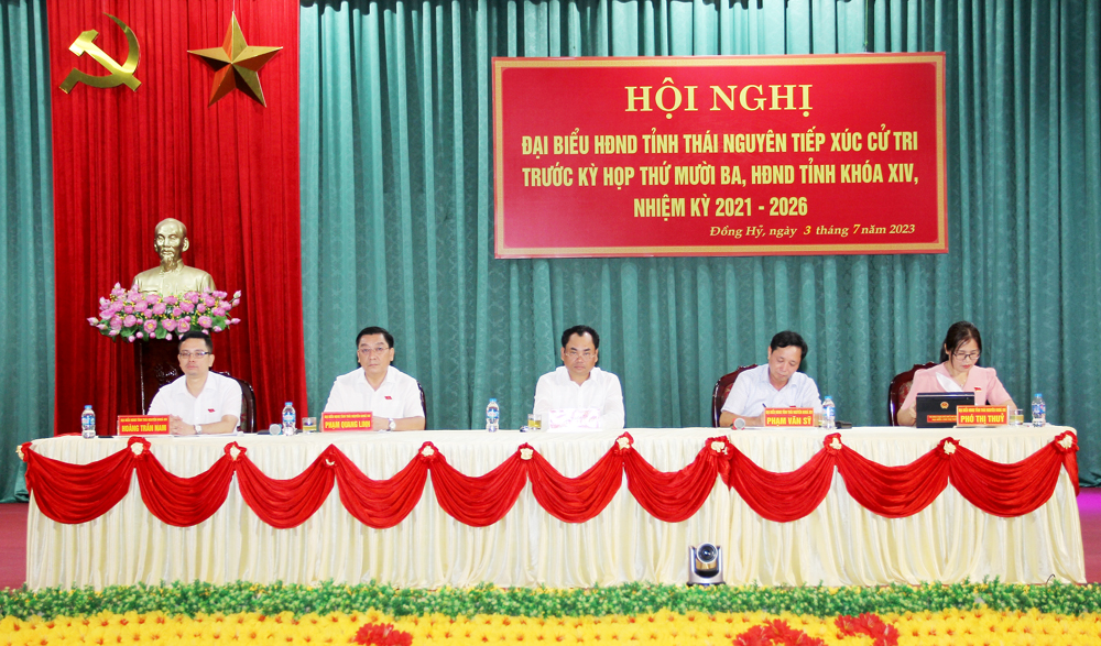 Cử tri huyện Đồng Hỷ kiến nghị nhiều vấn đề dân sinh
