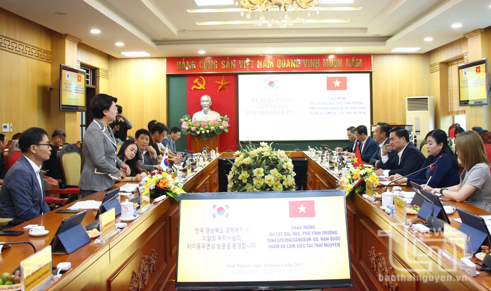 Tăng cường hợp tác đầu tư giữa Thái Nguyên và tỉnh Gyeongsangbuk-do (Hàn Quốc)