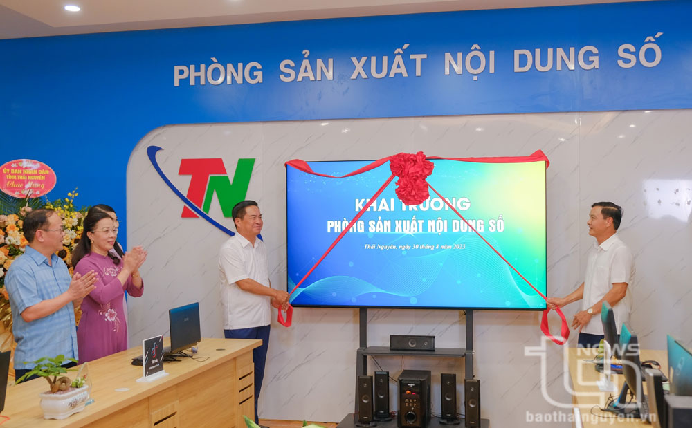 Đài Phát thanh - Truyền hình Thái Nguyên khai trương Phòng sản xuất nội dung số