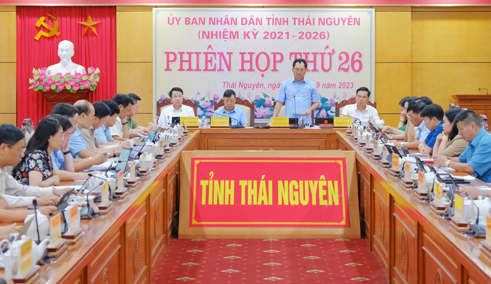 Phiên họp thứ 26 UBND tỉnh: Tập trung đẩy mạnh giải ngân vốn đầu tư công