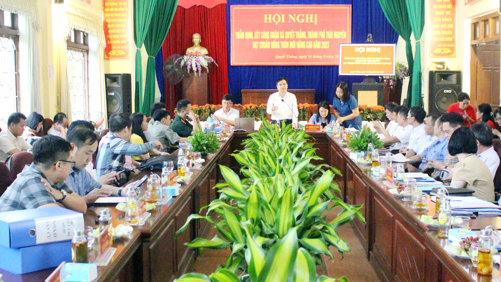 Xã Quyết Thắng đủ điều kiện đạt chuẩn nông thôn mới nâng cao