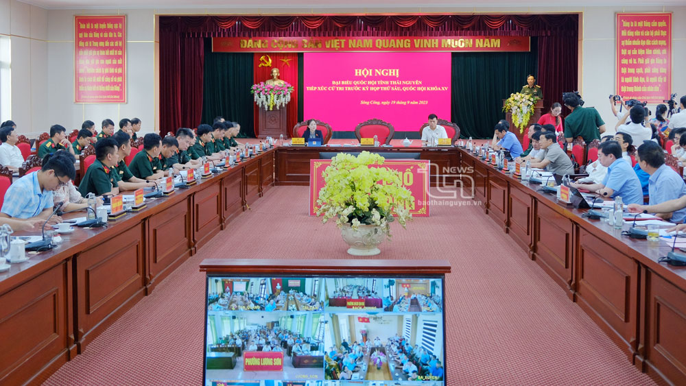 Đại tướng Phan Văn Giang tiếp xúc cử tri TP. Sông Công