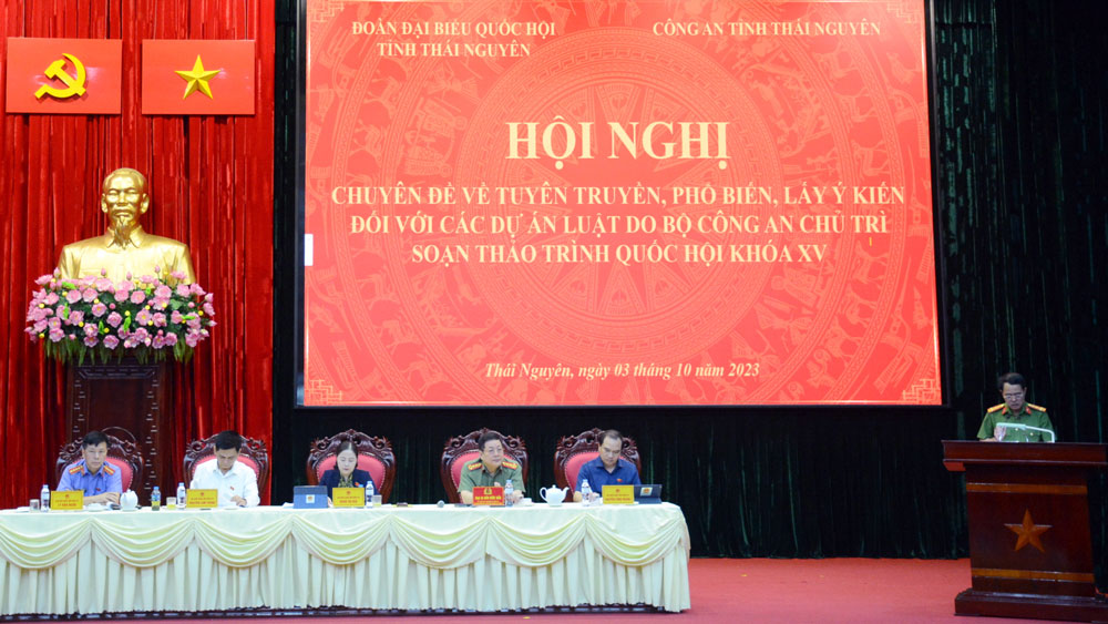 Đóng góp ý kiến vào các dự án luật do Bộ Công an chủ trì soạn thảo