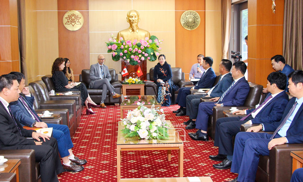 Tăng cường quan hệ giao lưu, hợp tác với các tổ chức, doanh nghiệp của Canada