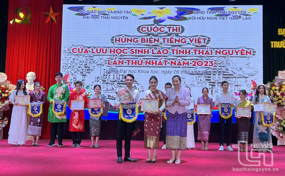 Lưu học sinh, sinh viên Lào tại Thái Nguyên thi hùng biện tiếng Việt