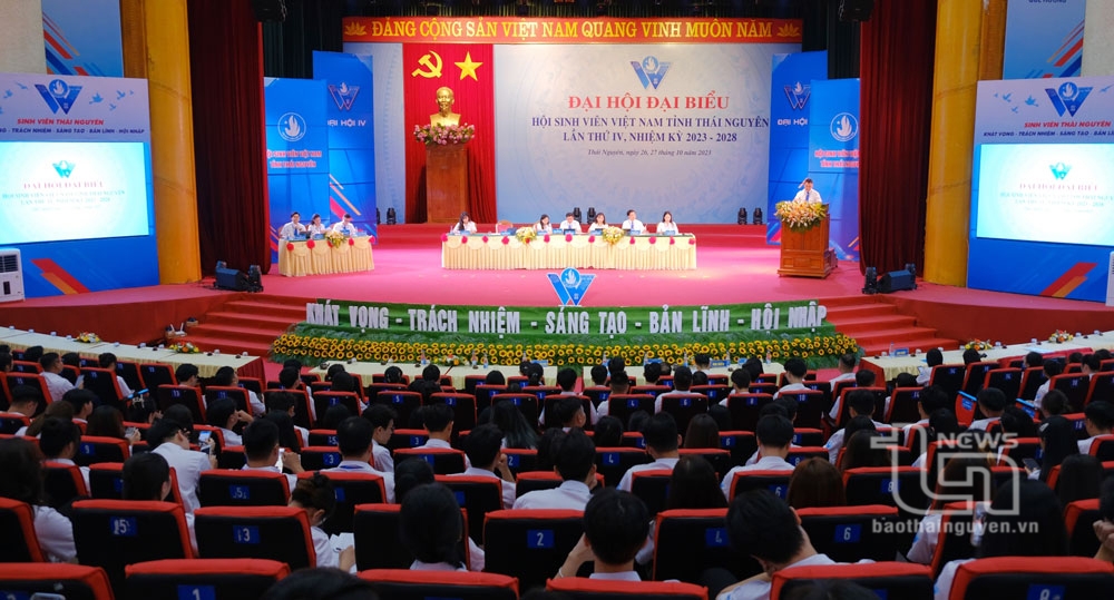 270 đại biểu dự Đại hội Hội Sinh viên tỉnh Thái Nguyên lần thứ IV