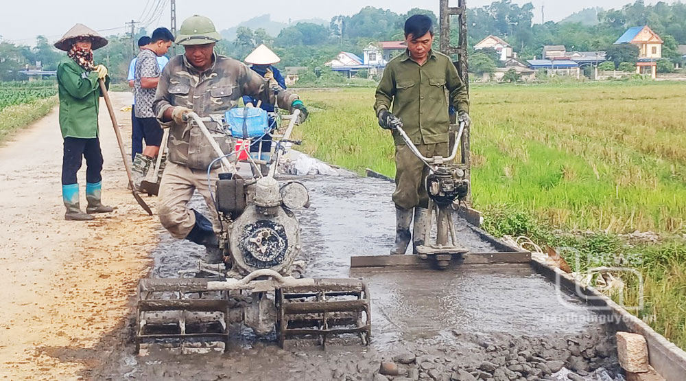 Đại Từ: Đồng loạt ra quân giải phóng mặt bằng mở rộng đường xóm